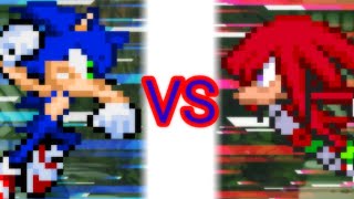 Sonic VS Knuckles Remake (sprite animation android animation)