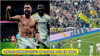 Dani Carvajal 99th min winner against Almeria Santiago Bernabéu Erupts | Real Madrid vs Almeria