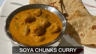 Soya Chunks Curry | Meal Maker Gravy| Side dish for Roti, poori or any flat breads |