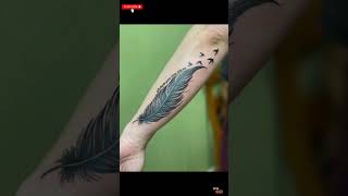 feather tattoo design ideas @Tattooarthub #viral #shortvideo #shortfeed #short #shorts