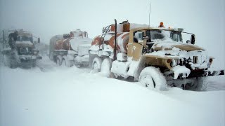 Автозимник. Экстремальное испытание грузовиков на ЗИМНИКЕ.