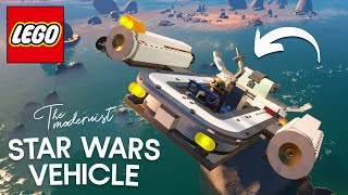 How To Build a Simple Star Wars Vehicle in Fortnite Lego! (Landspeeder)