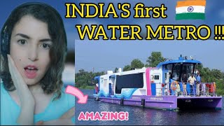 Foreigner reacts to KOCHI WATER METRO #reaction #kochi #kochiwatermetro #india #makeinindia #modi