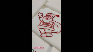 Embroidery on Handkerchief- Christmas Gifts