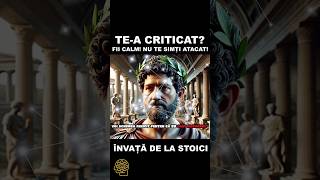 TE-A CRITICAT? FII CALM! NU TE SIMTI ATACAT! Invata de la STOICI #shorts