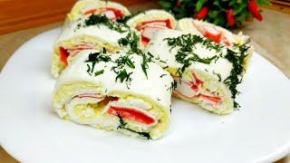 Роллы закуска. Как приготовить быструю, полезную и  вкусную закуску. #126