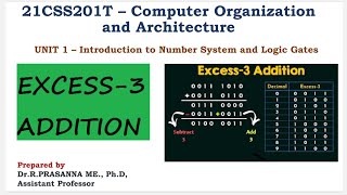 Excess -3 Addition and Subtraction