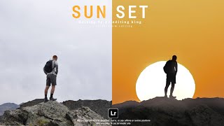 How to edit a normal photo standing alone on a hill to a sunset photo with snapseed? | Snapseed Edit