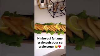 Ninho qu8 fait une vraie pub pour sa vraie soeur #sneplyrics #ninho #shorts