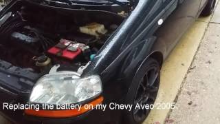 Replace car battrey on Chevy Aveo 2005 / upgrade battery