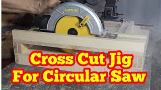 How to make a precise circular saw cross cut jig