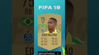 ÉDER MILITÃO fifa evolution 🔥2024#fifa23 #fut23 #fifa22 #fifa #football #shorts #skills #fyp#fypシ