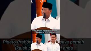 Pidato Prabowo: Mas Anies saya pernah (kalah pilpres) di posisi anda