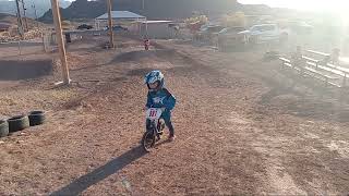 the boys strider bike racing 4/25/24