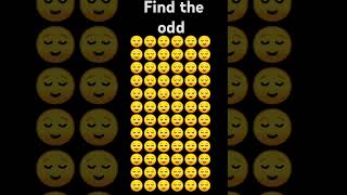 find the odd emoji😔😔😔😌😔😔 brain challenge#crazy quiz game#YouTube shorts#shorts video#@crazy brain