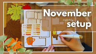 November Bullet Journal Setup | Cozy Vibes & Candles | Plan With Me + Tracker Ideas