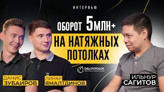 Сколько и как зарабатывает компания по натяжным потолкам?