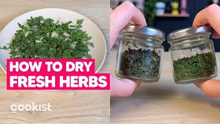 How to dry herbs in a few minutes: you'll have them available all year round!