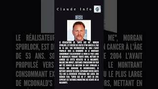 "La vie et l'héritage de Morgan Spurlock : Réalisateur de "Super Size Me""