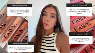 Answering YOUR questions about starting a cosmetic company!! Fawn Beauty Q+A💕