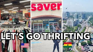 I'M IN GHANA THRIFT WITH ME | Finding all the gems in USA and Ghana!!!