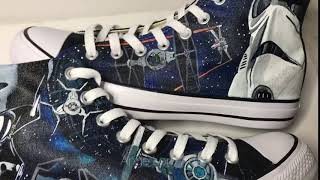 Star Wars inspired custom painted Converse