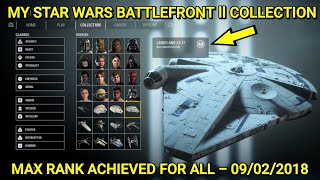 My STAR WARS™ Battlefront™ II Collection - Max Rank Achieved For All