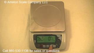 Amston Scales HRB Toploader Balance Scale Function Settings