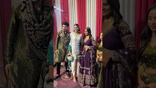 #SanaMakbul, #VishalPandey and #ShivaniKumari arrive together for #AdnaanShaikh's wedding! ❤️