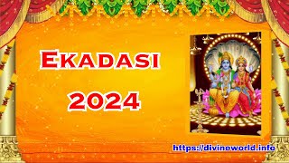 Ekadashi Dates  2024