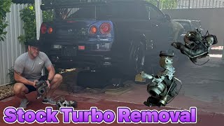 Nissan R34 GTR MNP3 Build Pt2 (Stock Turbo removal)