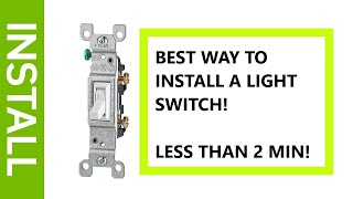 Install a light switch in an older home.