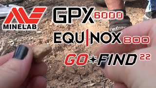 Minelab | GPX 6000 | Equinox 800 | Go-Find 22 | Gold Fields Test | Victoria | Australia