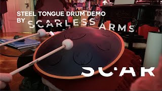 steel tongue drum - demo by 'scarless arms' | meditative relaxing for sleep healing yoga ambient