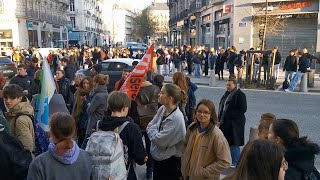 Blocage du lycée Champollion à Grenoble