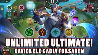 UNLIMITED ULTIMATE ! XAVIER ELEMENTALIST FORSAKEN CADIA - MAGIC CHESS MLBB