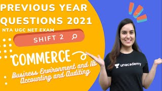 Previous Year Questions 2021 |Commerce -1 | Shift 2 | NET JRF Exams | Niharika Bhagtani