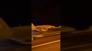 F18 night time takeoff #aviation