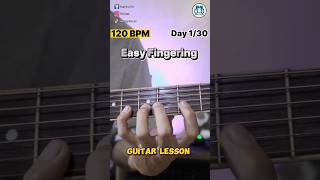 Fingering on Day 1/30 || guitar lesson #shorts