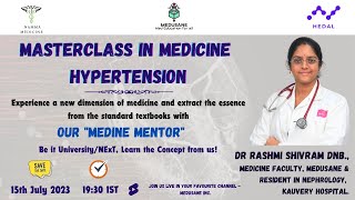 Hypertension | Masterclass in Medicine by Dr Rashmi Shivram D.N.B., | MEDUSANE