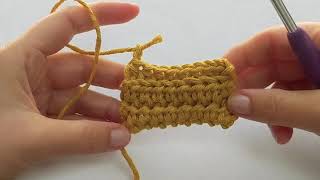 Thermal Half Double Crochet Stitch (version 1) - How to Crochet a Potholder