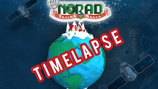 2021 NORAD Santa Tracker Timelapse