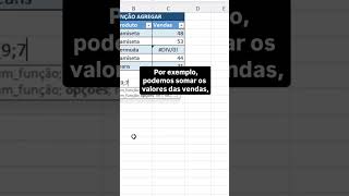 Função AGREGAR no Excel | #shorts