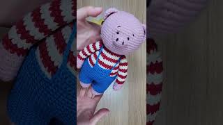 손뜨개인형 기린이 모자를 쓴 뚱돌이 ㅣCrochet doll amigurumi #shorts