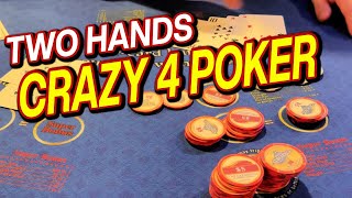 I'm Going To Two Hands! CRAZY FOUR POKER at Oxford Downs Poker Room