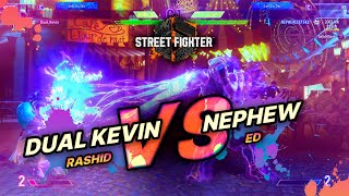 SF6 → Dual Kevin (Rashid) vs Nephew (Ed) - Street Fighter 6