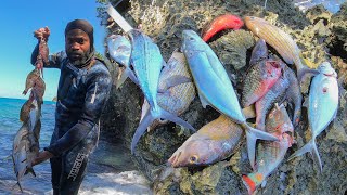 I Shoot And Cook Them Fresh Fish From The Sea To Pot | Catch 'N' Cook