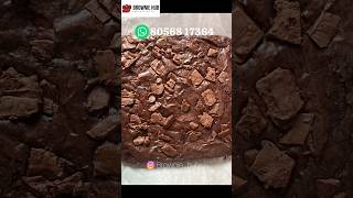 First Brownie order 🥰 Fudgy brownie🤎 To order WhatsApp - 80568 17364 #brownie #shortvideo