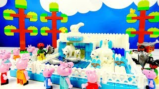 Строим из Lego Duplo, Lego Duplo Zoo (white bears) Peppa Pig - Лего Дупло Зоопарк (белые мишки) #4