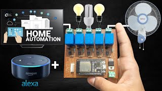 DIY Amazon Alexa Home Automation with Relay Module & ESP32 ( Voice + Mannual IoT Project)